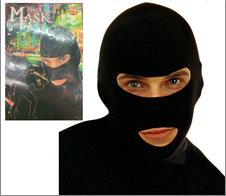 כובע גרב נינג'ה/גנב על כארד/ 6 יחידות במארז