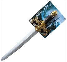 חרב אביר קרניים גודל 57 ס"מ על כארד/ 3 יחידות במארז