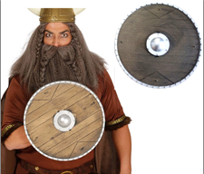 מגן ויקינג גודל 40 ס"מ בשקית PVC עם כארד / 6 יחידות במארז