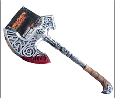 גרזן ויקינג עם דם גודל 53 ס"מ על כארד/ 6 יחידות במארז