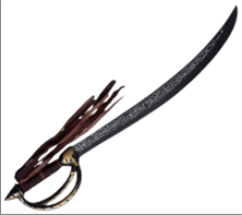 חרב פיראט על כארד/ 6 יחידות במארז