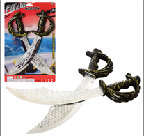 זוג חרבות פיראט על כארד/ 6 יחידות במארז