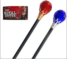 מקל מלכה יהלום אדום/כחול בשקית PVC עם כארד / 6 יחידות במארז