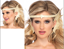 סרט זהב אוזניי בתולת ים  על כארד/ 12 יחידות במארז