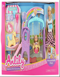 בובת ANLILY גן שעשועים כולל נדנדה סוס נדנדה ואביזרים בקופסא 50 ס"מ