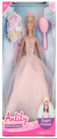 בובת ANLILY עם שמלה מפוארת מעוצבת כולל מסרק בקופסא 33 ס"מ