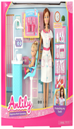 בובת ANLILY רופאת שיניים כולל ילדה ואביזרים בקופסא 37 ס"מ