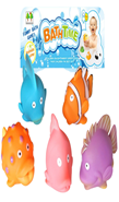 מצפצפים לאמבטיה דגים 5 יחידות ברשת/ 6 שקיות במארז