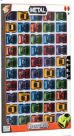 מכוניות מתכת 50 יחידות מיקס צבעים בקופסא 40 ס"מ