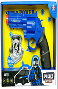 סט שוטר כולל אקדח ותג שוטר כולל סוללות בקופסא 23 ס"מ