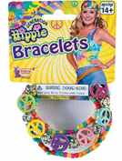 צמיד להיפית צבעוניים על כארד/ 6 יחידות במארז