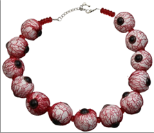 שרשרת עיניים דם/ 6 יחידות במארז