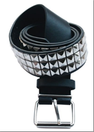 חגורה ניטים 3 שורות לפאנקיסט/ 6 יחידות במארז