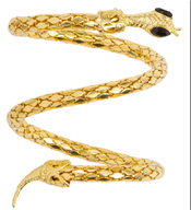 צמיד נחש מתכת לקלאופטרה/ 6 יחידות במארז