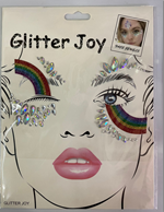 מדבקות אבנים לפנים לחד קרן/ 12 יחידות במארז