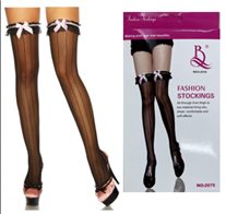 גרביון פסים תחרה עם פפיון איכותי בקופסא/ 6 יחידות במארז