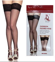 גרביון ברך רשת עם תחרה איכותי בקופסא/ 6 יחידות במארז