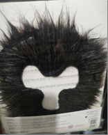 זקן מסכה גורילה מלא שחור על כארד בשקית 6 יח' במארז