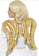 כנפיים מלאכית זהב על כארד תלייה/ 6 יחידות במארז