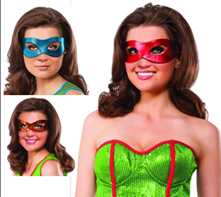 מסכה צב נינג'ה על כארד מיקס 4 צבעים/ 12 יחידות במארז