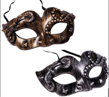 מסכה מידברן על כארד זהב וכסף/ 6 יחידות במארז