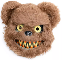 מסכה דוב מפחיד על כארד/ 6 יחידות במארז