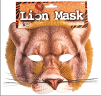 מסכה אריה מחומר EVA על כארד/ 6 יחידות במארז