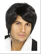 פאה גבר שחור בשקית PVC עם כארד/ 6 יחידות במארז