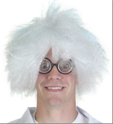 פאה פרופסור מטורף בשקית PVC עם קולב  / 6 יחידות במארז