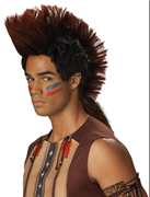 פאה אינדיאני מוהיקן בשקית PVC עם קולב  / 6 יחידות במארז