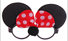 משקפיים עכברה על כארד/ 6 יחידות במארז