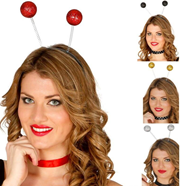 קשת כדורים נצנצים על כארד/ 6 יחידות במארז