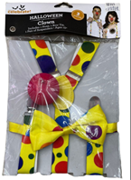 סט לליצן כולל שלייקס נקודות פפיון ואף/ 6 יחידות במארז