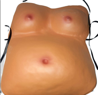 תחפושת גוף שמן על כארד/ 3 יחידות במארז