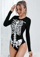 בגד גוף שלד נשים בשקית PVC עם כארד / 2 יחידות במארז