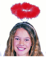 קשת הילה למלאך אדום על כארד/ 6 יחידות במארז