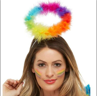 קשת הילה למלאך צבעוני על כארד/ 6 יחידות במארז