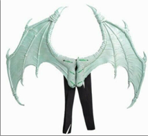 כנפיים דרקון לבן ענק מחומר PU איכותי