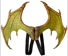 כנפיים דרקון כתום ענק מחומר PU איכותי