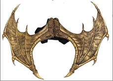 כנפיים דרקון זהב ענק מחומר PU איכותי