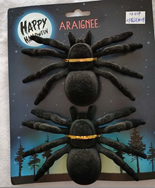 זוג עכבישים דקורציה על כארד/ 6 יחידות במארז