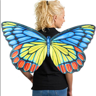 כנפיים פרפר צבעוני גודל 78X44 מחומר PU איכותי