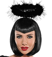 קשת הילה למלאך לבן מפואר על כארד/ 6 יחידות במארז