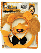 סט אריה 4 חלקים קשת זנב אף ופפיון על כארד/ 3 יחידות במארז