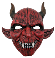 מסכה שטן מחומר PU איכותי על כארד / 2 יחידות במארז