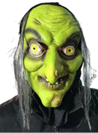 מסכה מכשפה מחומר PU איכותי על כארד / 2 יחידות במארז