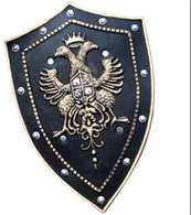 מגן אביר שחור מחומר PU איכותי גודל 51X35 ס"מ/ 2 יחידות במארז