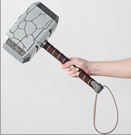 פטיש האלים של תור מפואר מחומר PU איכותי גודל 44 ס"מ/ 2 יחידות במארז