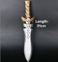 סכין לוחם 2 מחומר PU איכותי גודל 31 ס"מ/ 2 יחידות במארז