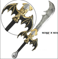 חרב עטלף מחומר PU איכותי גודל 63 ס"מ/ 2 יחידות במארז